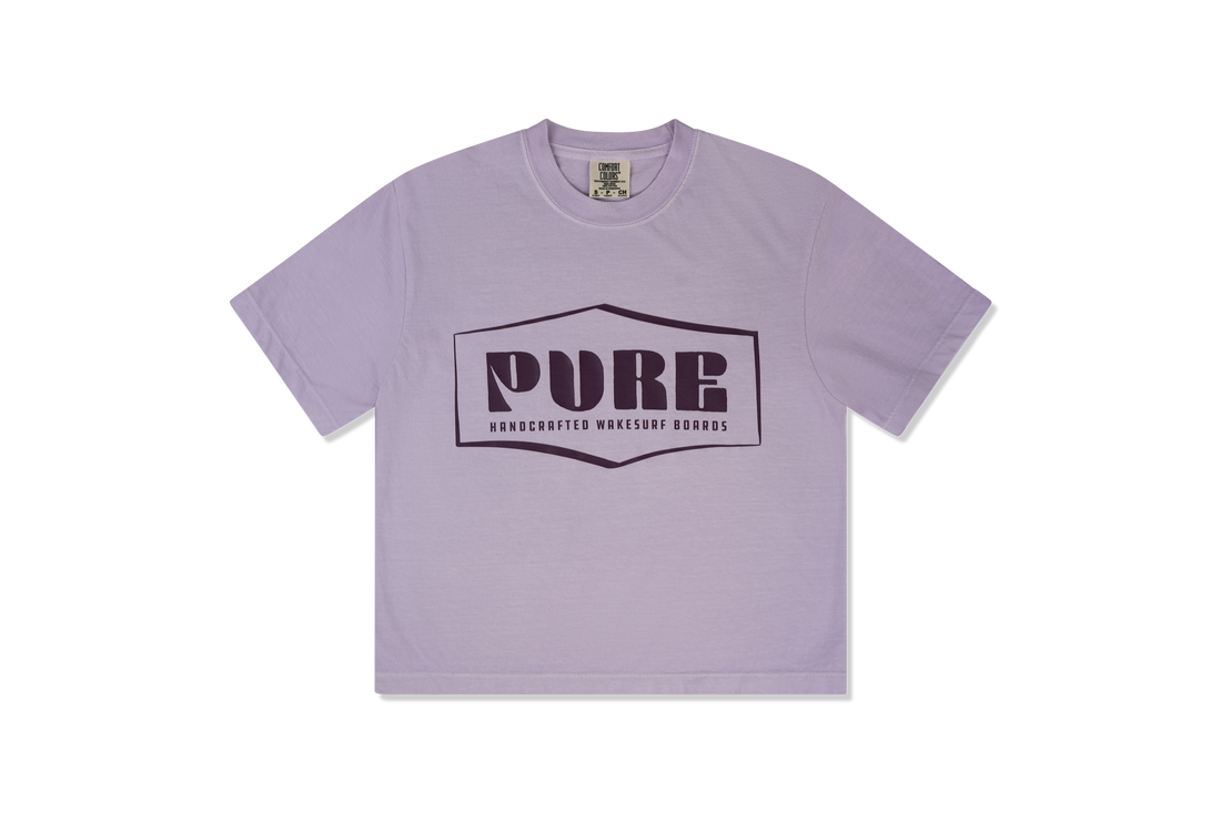 Pure Wakesurf Women’s Boxy Tee – Purple