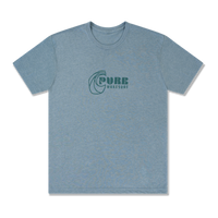 Surf More Worry Less Tee – Lake Blue