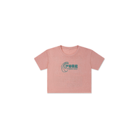Surf More Worry Less Crop Tee – Sunset Blush