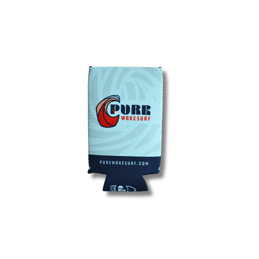 Pure Wakesurf Slim Can Koozie