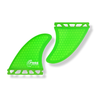 Pure HexFlex Pro Pivot Fins - Electric Lime