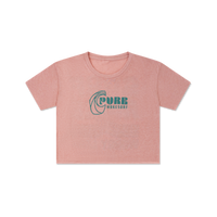 Surf More Worry Less Crop Tee – Sunset Blush