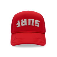 Surf's Up Trucker Hat – Lifeguard Red