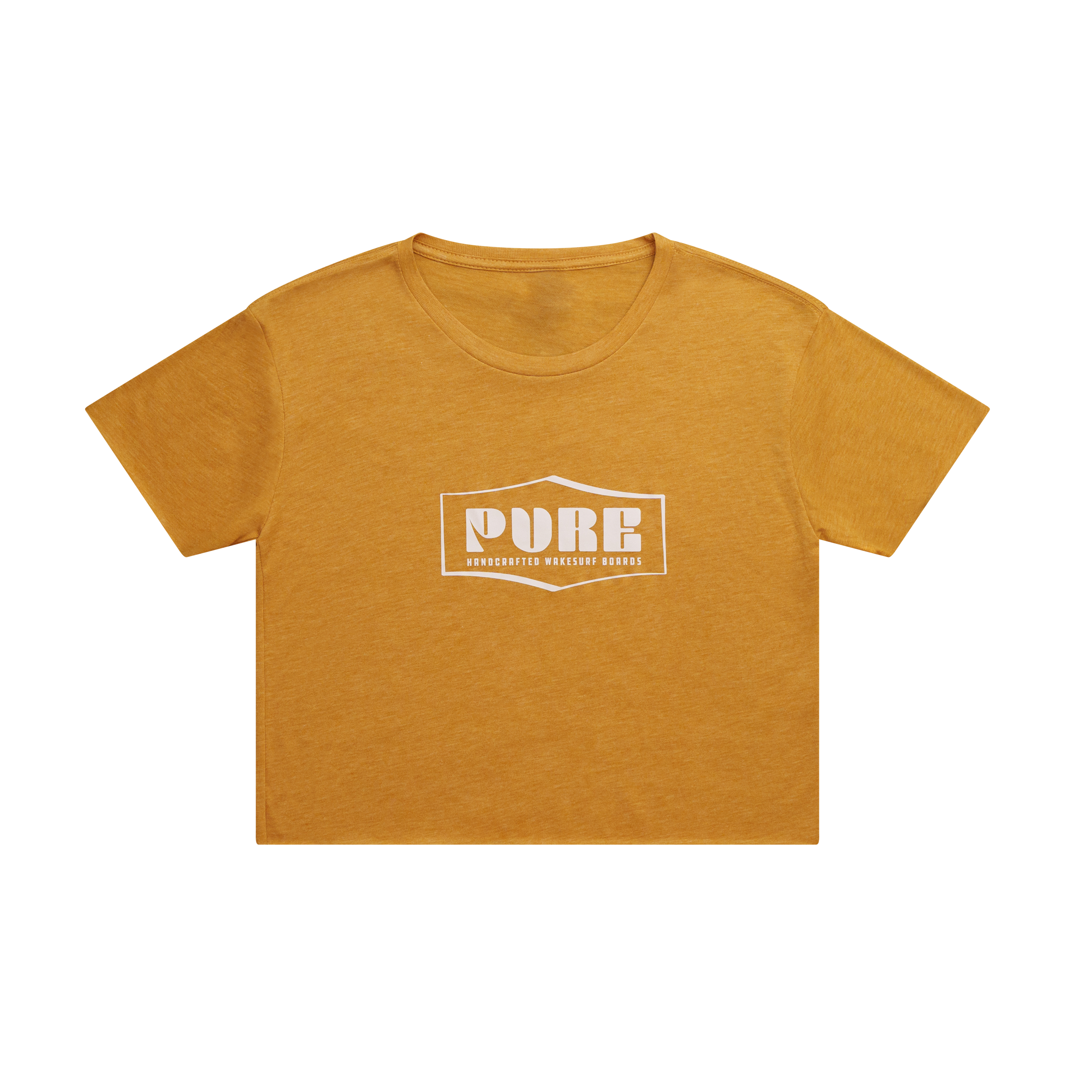 Pure Wakesurf Crop Tee - Golden Sunset