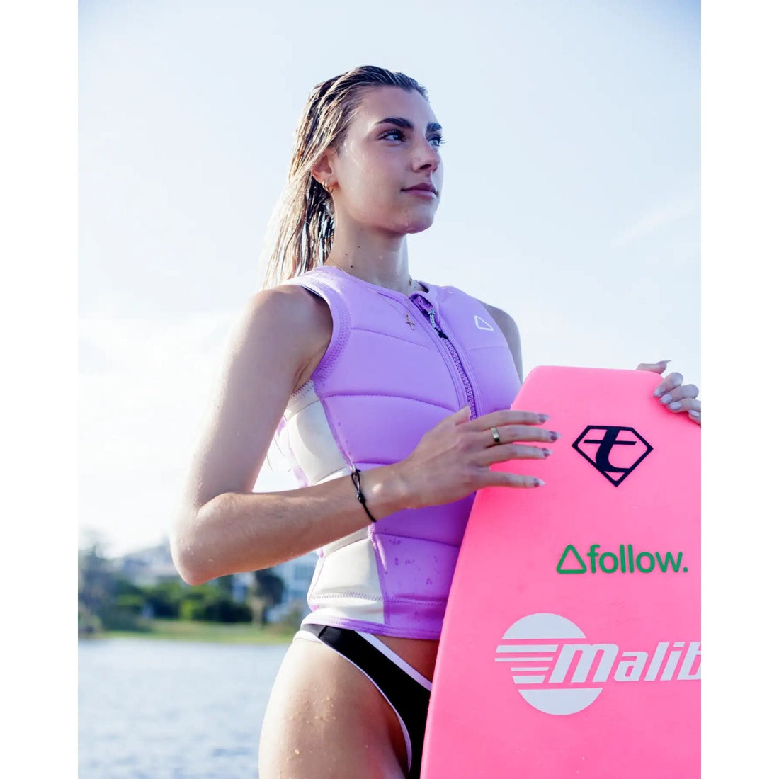 Follow Corp Ladies Impact Vest - Purple