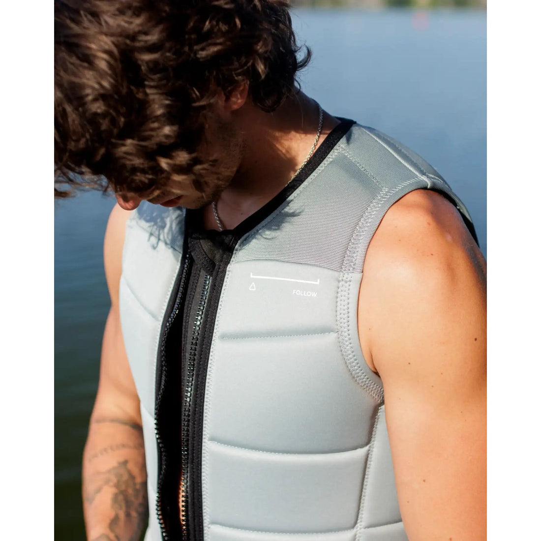 Follow Section Impact Vest Mens - Stone