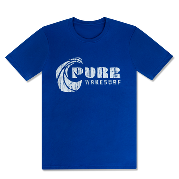Pure Wakesurf Classic Wave Tee – Royal Blue