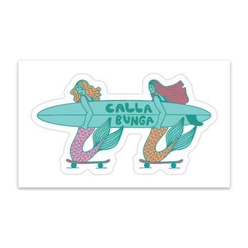 Callabunga Mermaid Skate Sticker