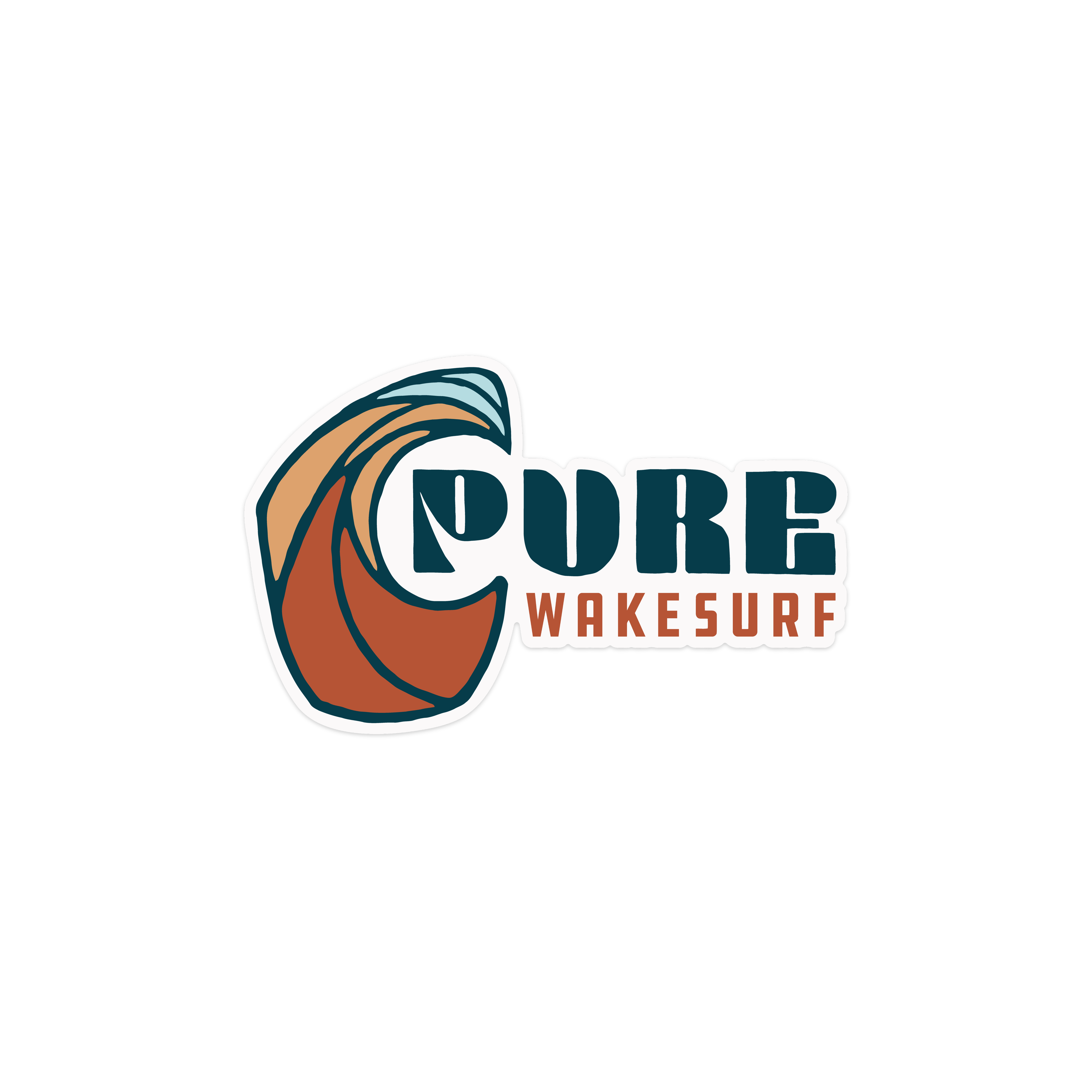 Pure Wakesurf Classic Sticker