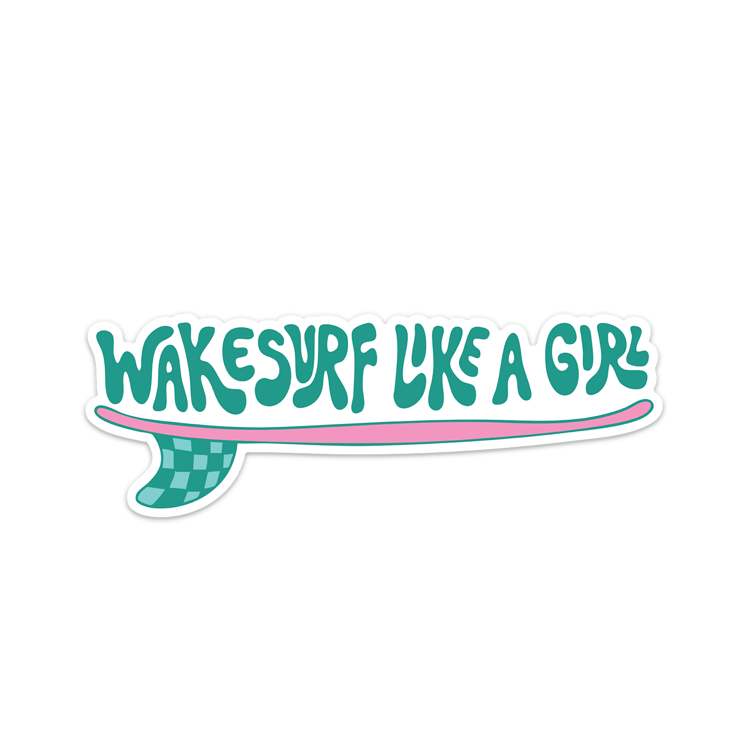 WakeSurf Like a Girl Sticker